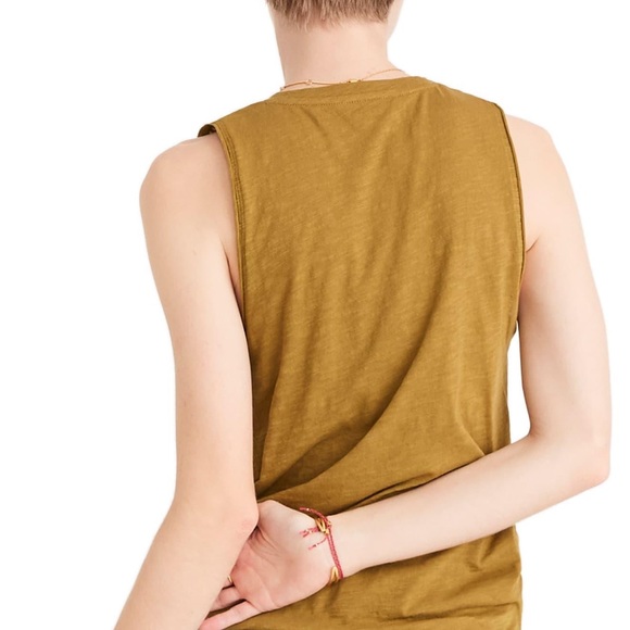 Madewell Whisper Cotton Crewneck Muscle Tank Large - Picture 2 of 8